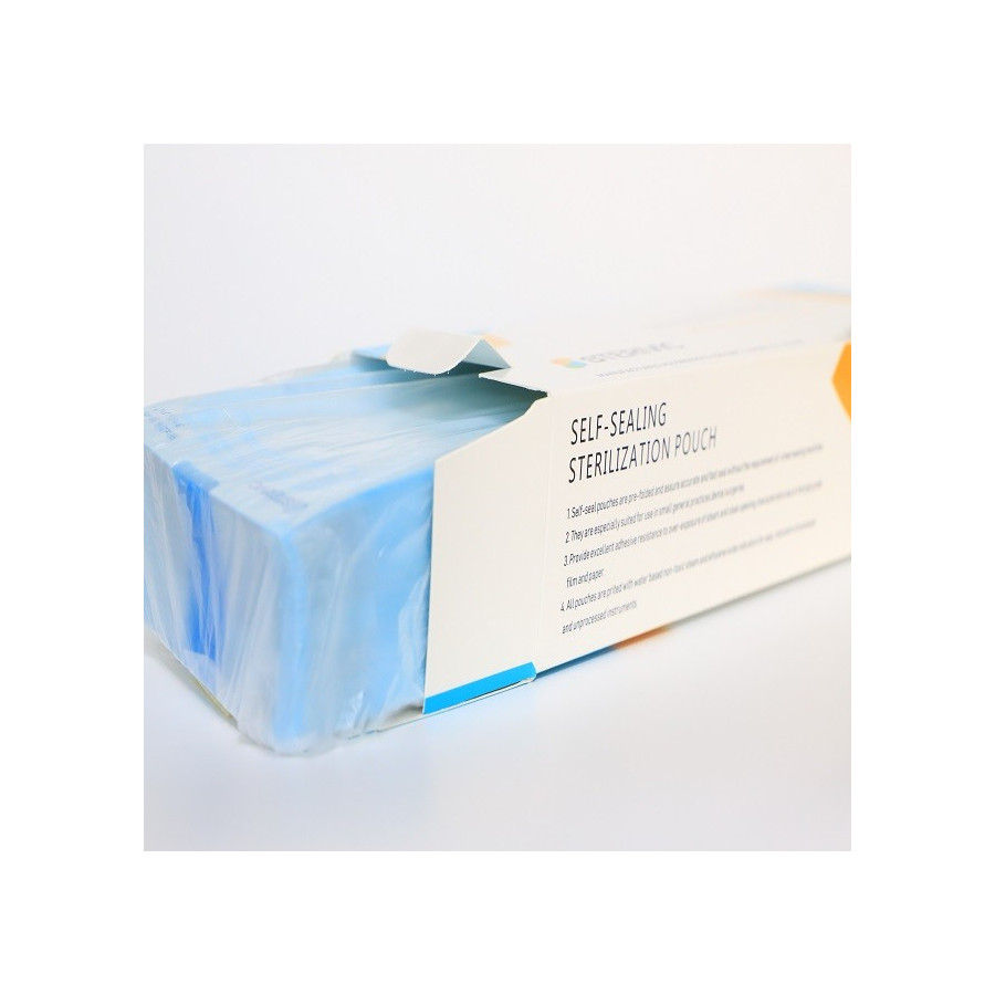 Sachets de stérilisation à coller (autocollants) STERIVIC - La boîte de 200